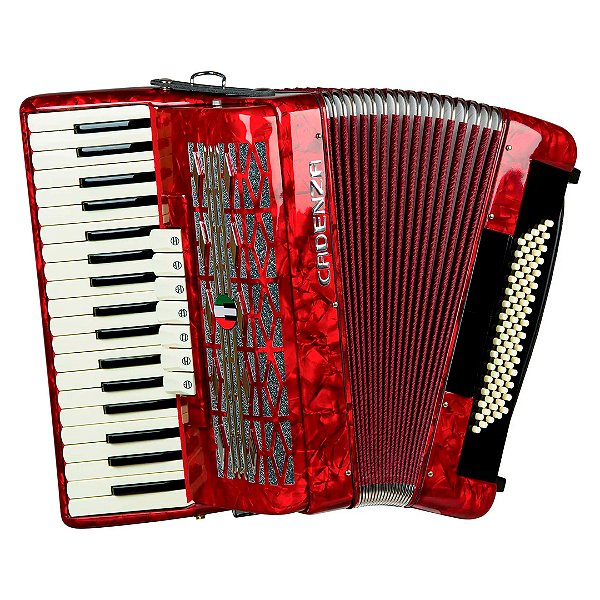 CADENZA ACORDEON CD120/41 RD VERMELHO