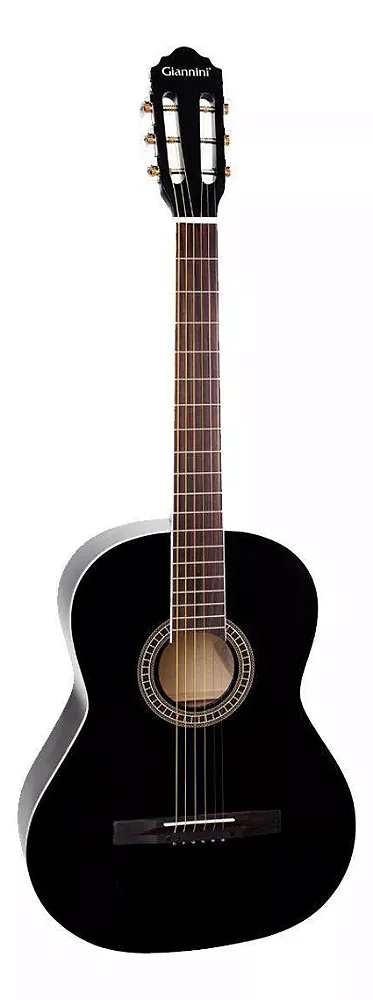 GIANNINI VIOLÃO AÇO GS 15 PRETO