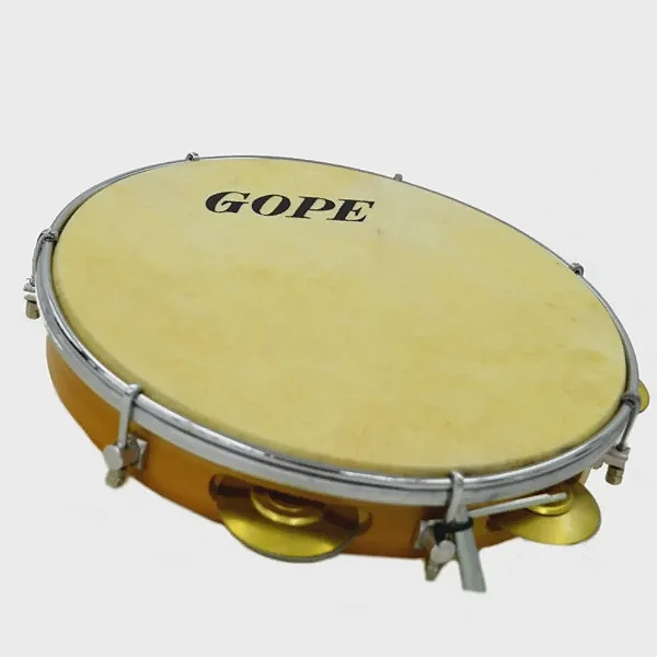 GOPE PANDEIRO 10" CHORO PELE ANIMAL 640PECRA