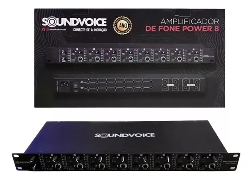 SOUNDVOICE AMPLIFICADOR FONE POWER 8
