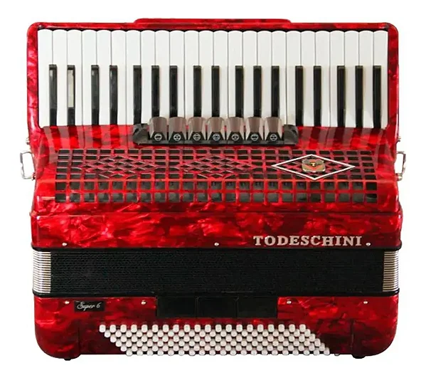TODESCHINI ACORDEON 41T 120 BAIXOS VERMELHA YW827