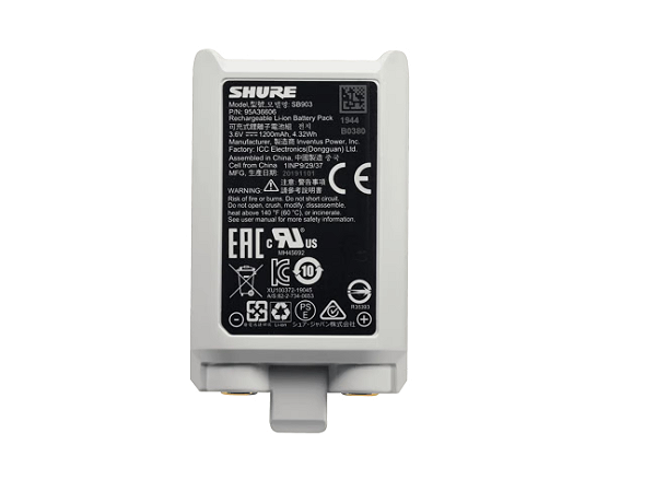 SHURE BATERIA RECARREGAVEL SB903