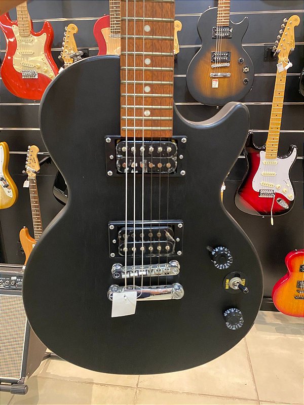 EPIPHONE GUIT LES PAUL SPECIAL VE WORN EBONY  (OUTLET)