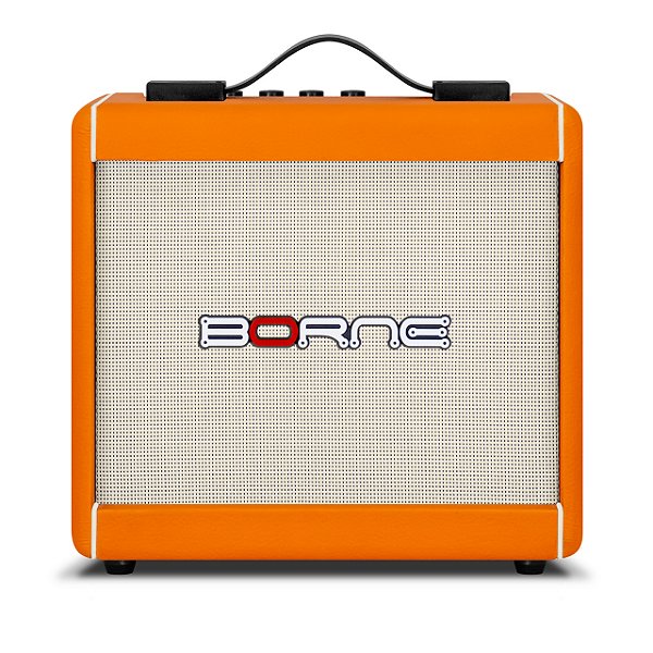 BORNE CAIXA AMPLIFICADORA P/GUITARRA F60 LARANJA