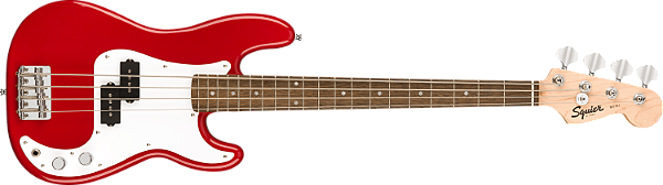 FENDER BAIXO 4C SQ MINI P BASS WPG RED