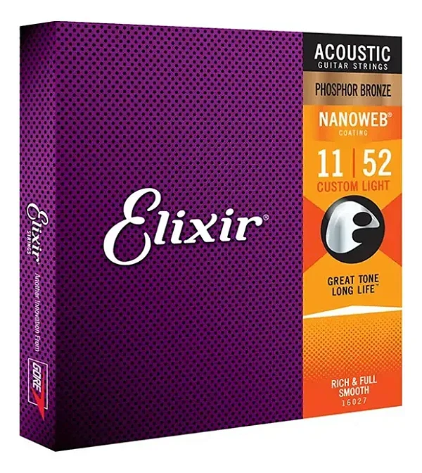 ELIXIR ENC VIOLAO ACO 011 PHOSPHOR BRONZE 5338