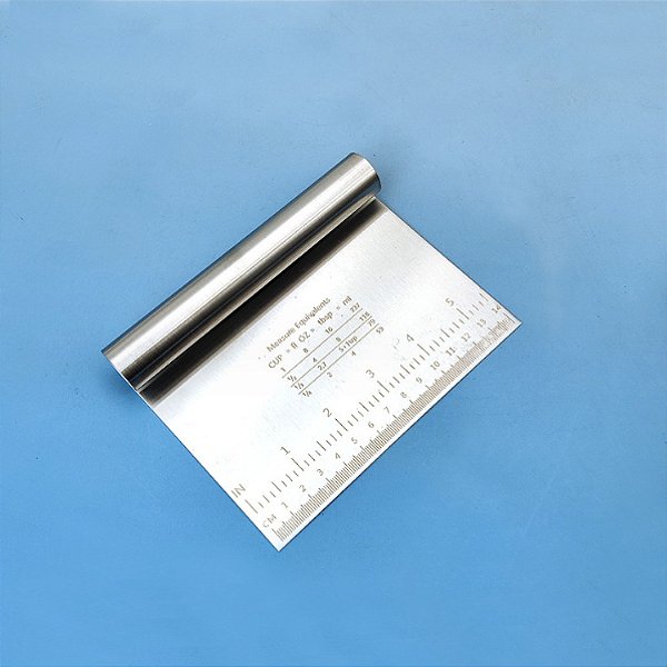 不锈钢刮刀.面团刮刀 CX200   ESPÁTULA EM INOX PRÁTICA RASPADOR DE MASSA COM CABO TUBULAR 15CM MULTIUSO UNIVERSAL