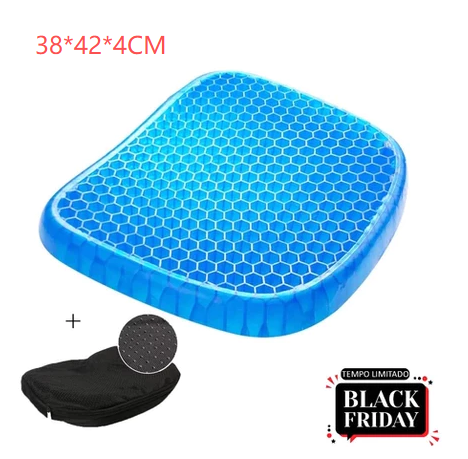 硅胶垫 Almofada Capa em Silicone Gel para Assento Banco de Carro Ortopédico 38*42*4CM