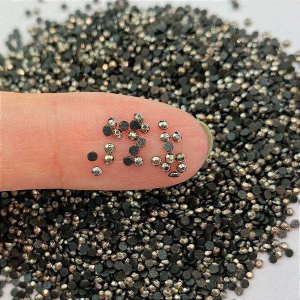 Strass para unhas chumbo 2mm|200 unidades 4024