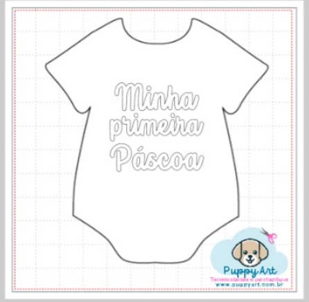 APLIQUE Minha primeira Páscoa Glitter