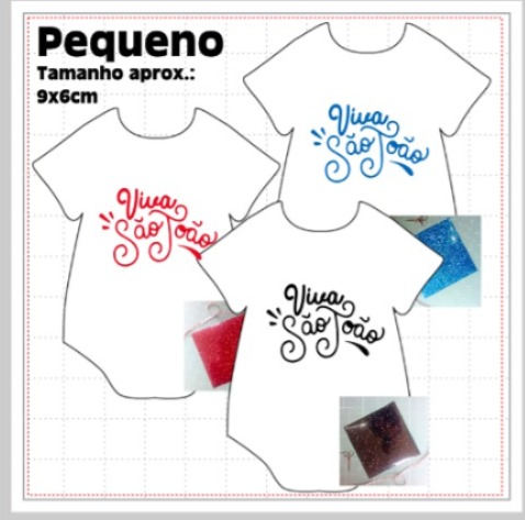 APLIQUE Viva São João PEQUENO Glitter