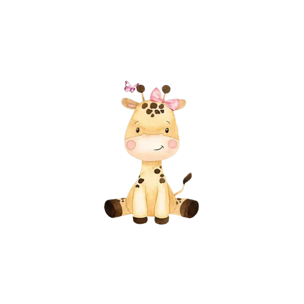 Estampa Digital DTF PuppyArt! Girafa menina