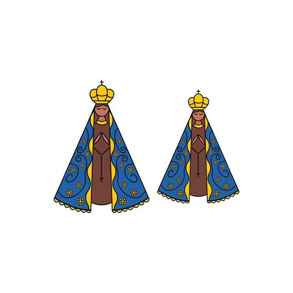 Estampa Digital DTF PuppyArt! N. S. Aparecida 1