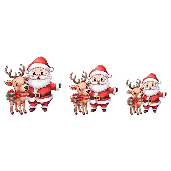 Estampa Digital DTF PuppyArt! Papai Noel Rena