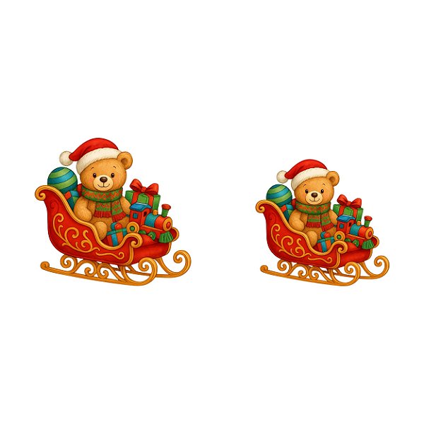 Estampa Digital DTF PuppyArt! Ursinho trenô