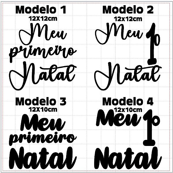 APLIQUE "Meu 1. Natal"