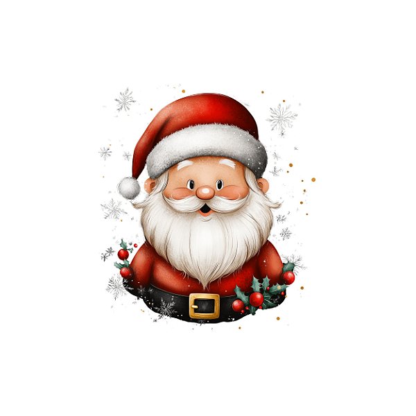 Estampa Digital DTF PuppyArt! Papai Noel Pandoca
