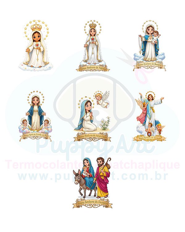 Estampa Digital DTF PuppyArt – Nossa Senhora "diversas"