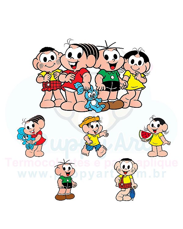 Estampa Digital DTF PuppyArt - Turma da Monica