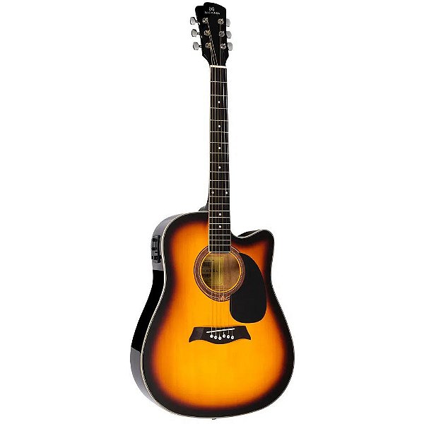 Violão Eletroacústico Folk Michael VMF361 SB Sunburst