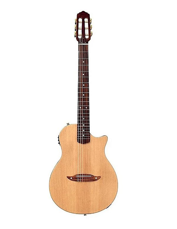 Violão Elétrico Giannini Stage STN SPC CEQ Nylon Flat Natural Satin