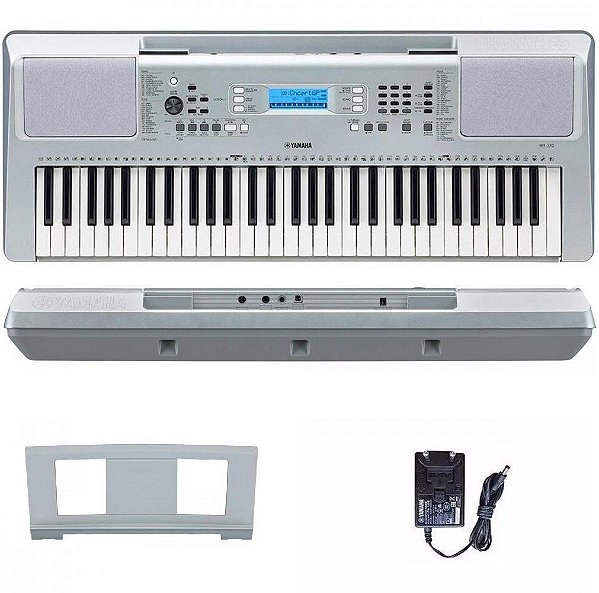 Teclado Arranjador Yamaha YPT-370 61 teclas Prata *