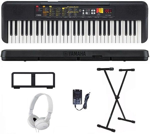 Kit Teclado Musical Yamaha PSR-F52 61 teclas