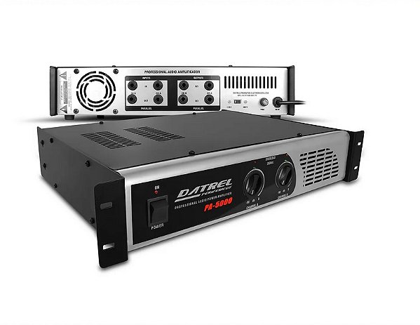 Amplificador de Potência Datrel PA5000 600 Watts 4 Omhs