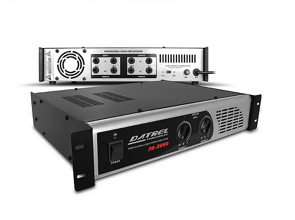 Amplificador de Potência Datrel PA3000 400 Watts 4 Omhs