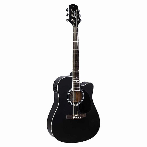 Violão Eletroacústico Aço GIANNINI GDC-1 CEQ Satin Black