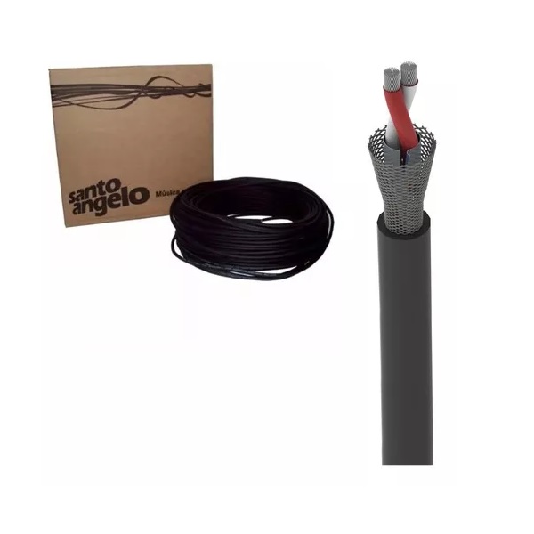 Cabo em Rolo De Microfone 0,30MM 100mts Mod X30 Preto
