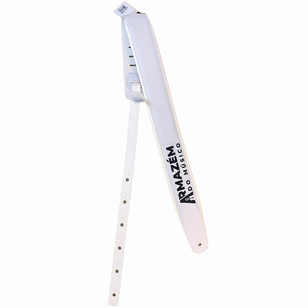 Correia De Luxo Acolchoada Armazem do Musico Branco