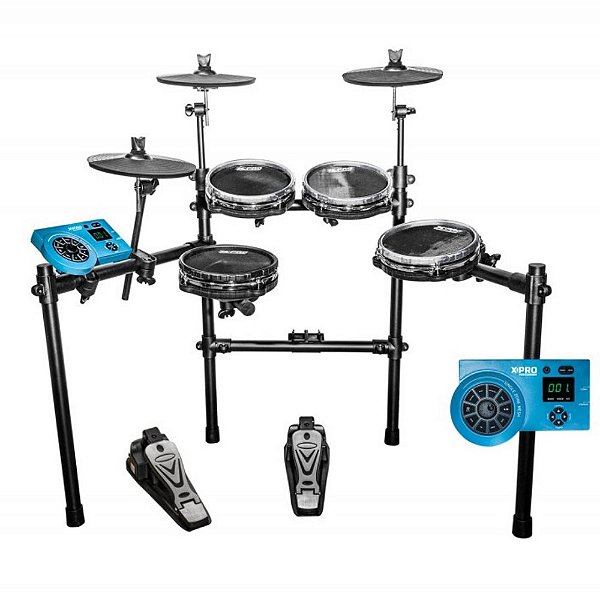 Bateria Eletrônica X Pro Ed4 Full Mesh Head Pads Dual Zone