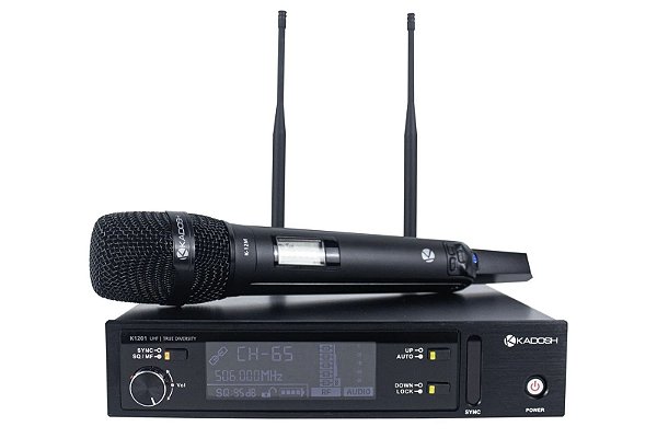 Microfone Sem Fio Duplo De Mão Uhf Kdsw-382m Profissional