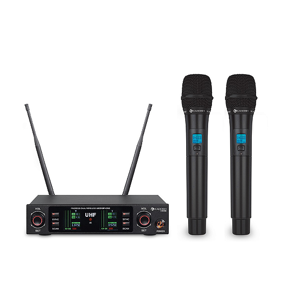 Microfones Sem fio Kadosh K-492M Dinâmico Cardioide