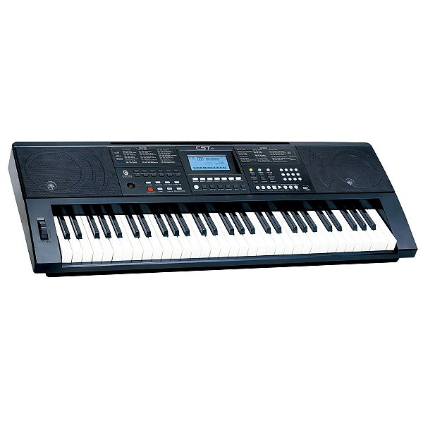 Teclado Arranjador Custom Sound CST-3000  61 Teclas Preto C/ Pedal Sustain