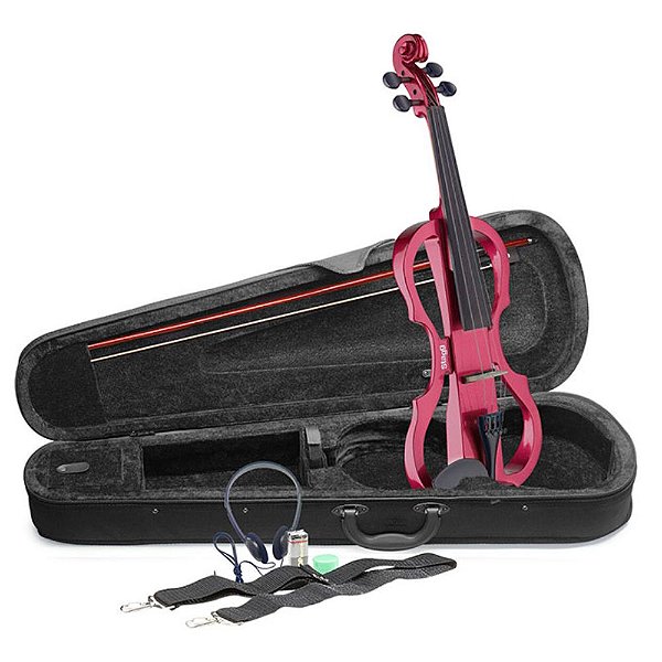 Violino Eletrico Stagg EVN-X 4/4 Metallic Red