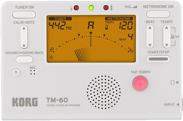Afinador-metronomo Digital Korg Tm-60 Branco