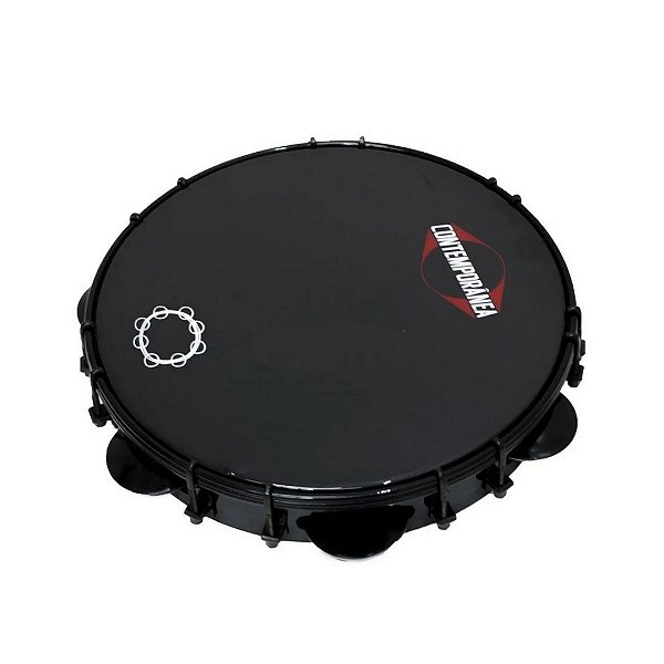 Pandeiro Contemporanea 10" 31PBCF Tarraxa Dupla Preto