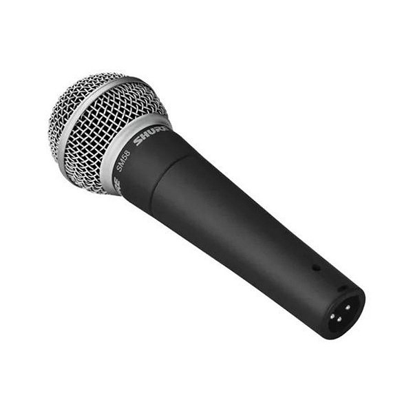Microfone Shure Sm58-lc Dinâmico Cardioide Cor Cinza/Prata