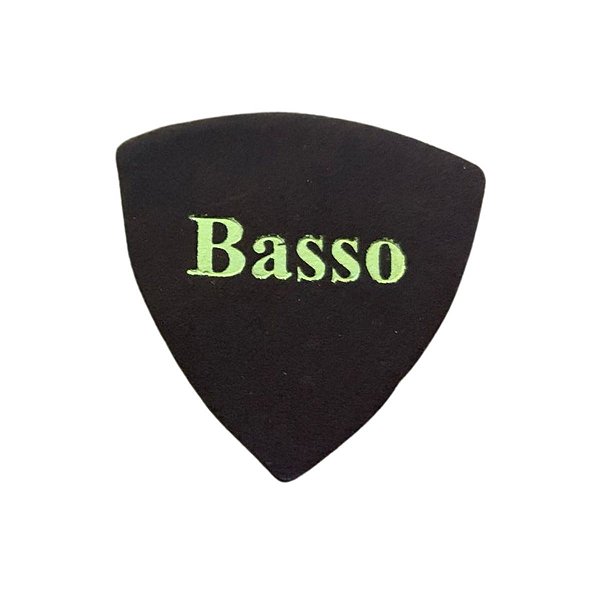 Palheta em Couro Marron liso Basso