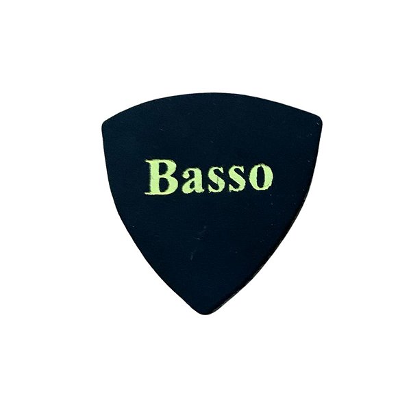 Palheta em Couro Preto liso Basso