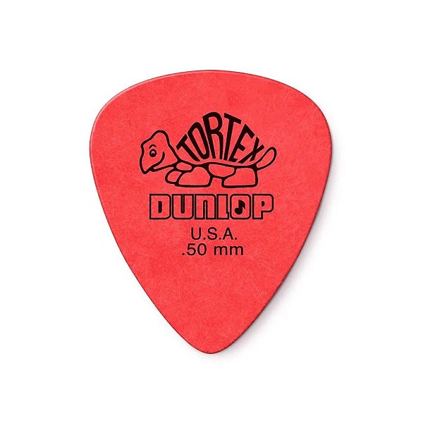 Palheta Dunlop Tortex 0,50 mm Vermelha