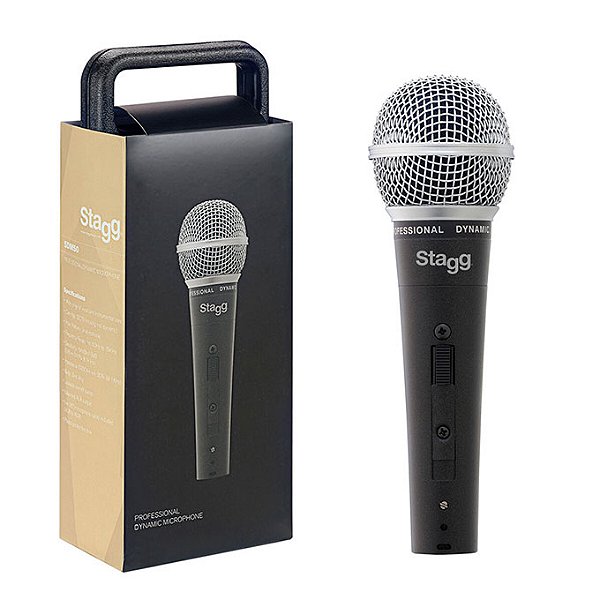 Microfone Stagg Sdm50 Dinâmico Cardióide C/ Bag