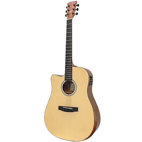 Violão Elétrico Michael Cosmic VMC230 Canhoto Natural Satin
