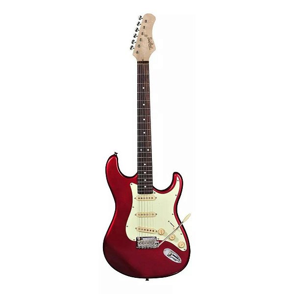 Guitarra Tagima Stratocaster T-635 Metalic Red Escala Escura
