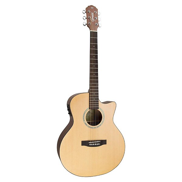 Violão Eletrico Giannini GSF-3 CEQ Performance Aço Natural Satin