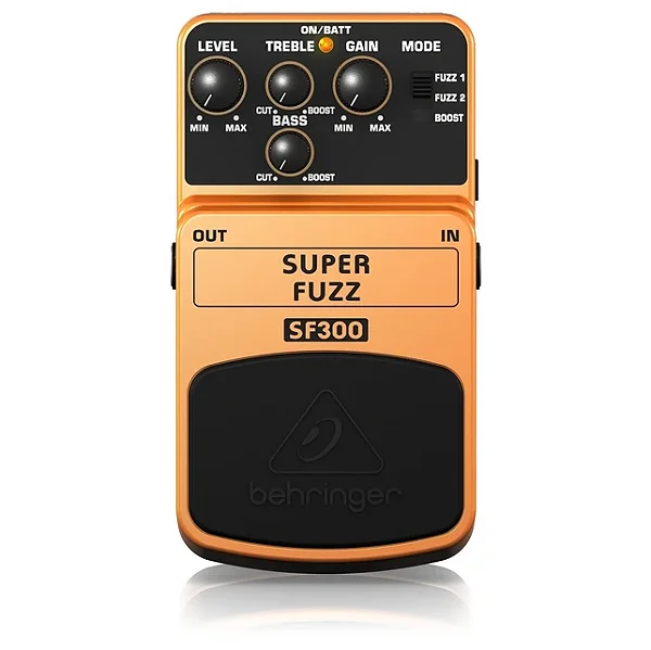 Pedal De Efeito Behringer Super Fuzz Sf300 Laranja