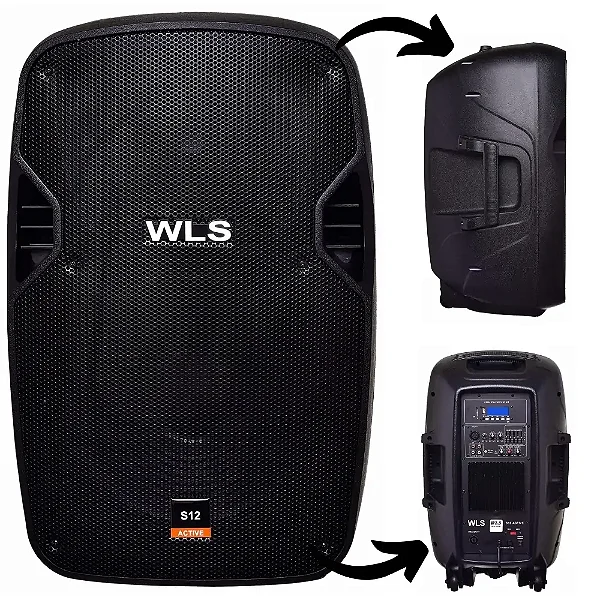 Caixa Acústica Wls S12 Ativa 250w Com Bluetooth