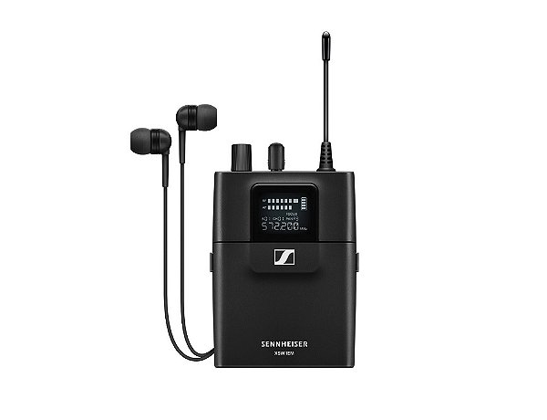 Receptor Bodypack Sennheiser Xsw Iem Ek Wireless Fone Ie 4 Cor Preto Set(a)
